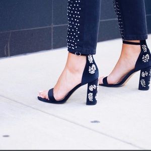 Topshop Millionaire Embellished Block
Heel Sandals